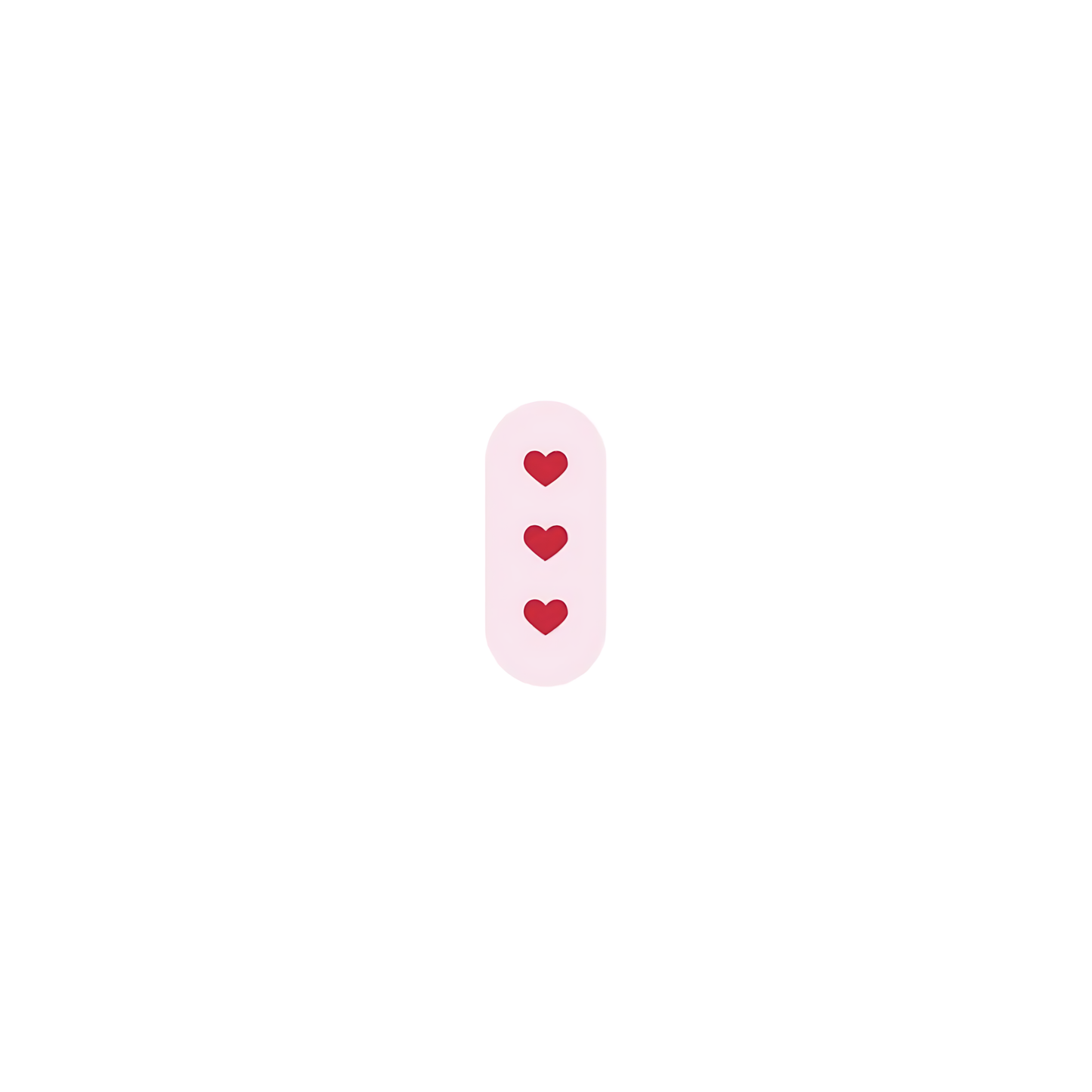 3 mini hearts