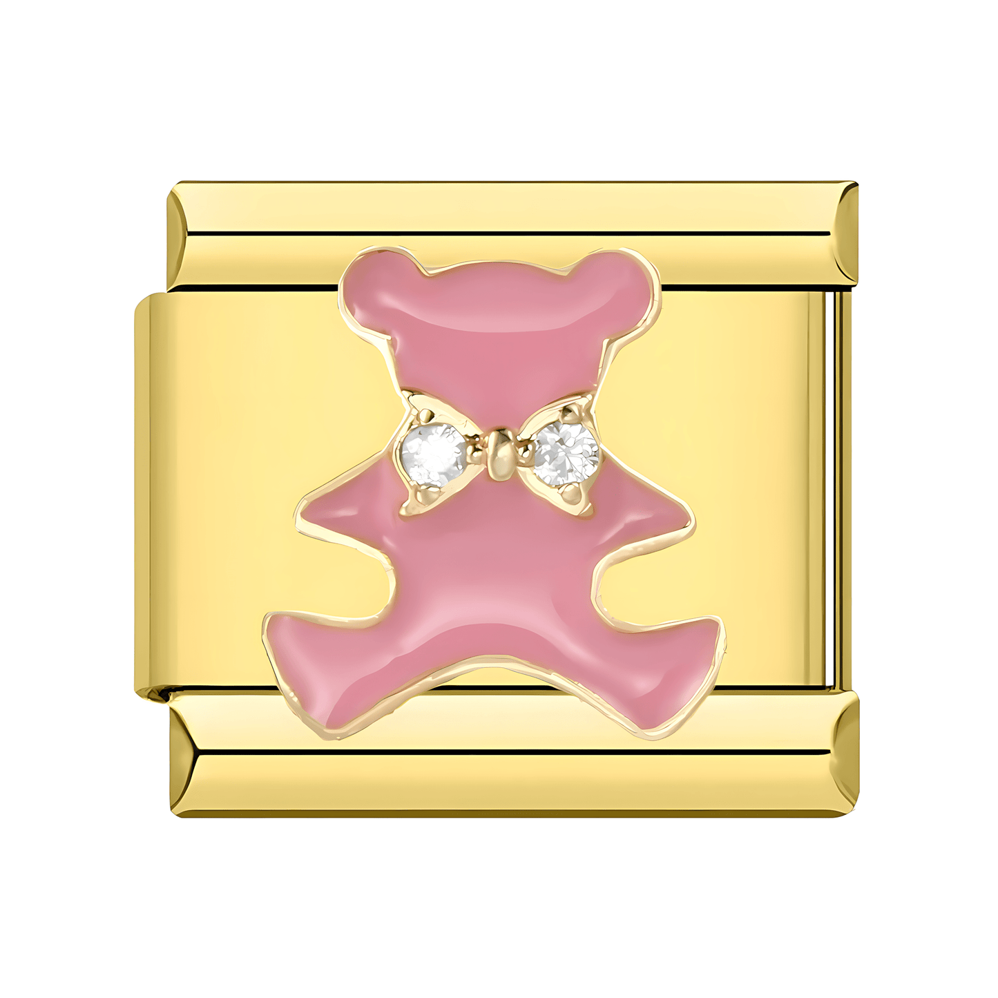 Pink Teddy Bear | Gold