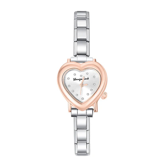 Italian Bracelet Watch | The White Heart