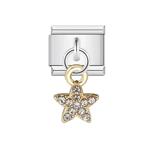 Golden Star with Crystals | Pendant