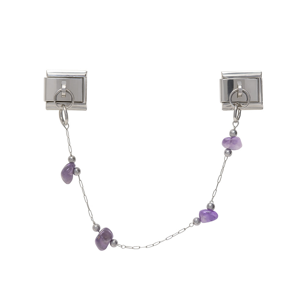 Purple stone chain