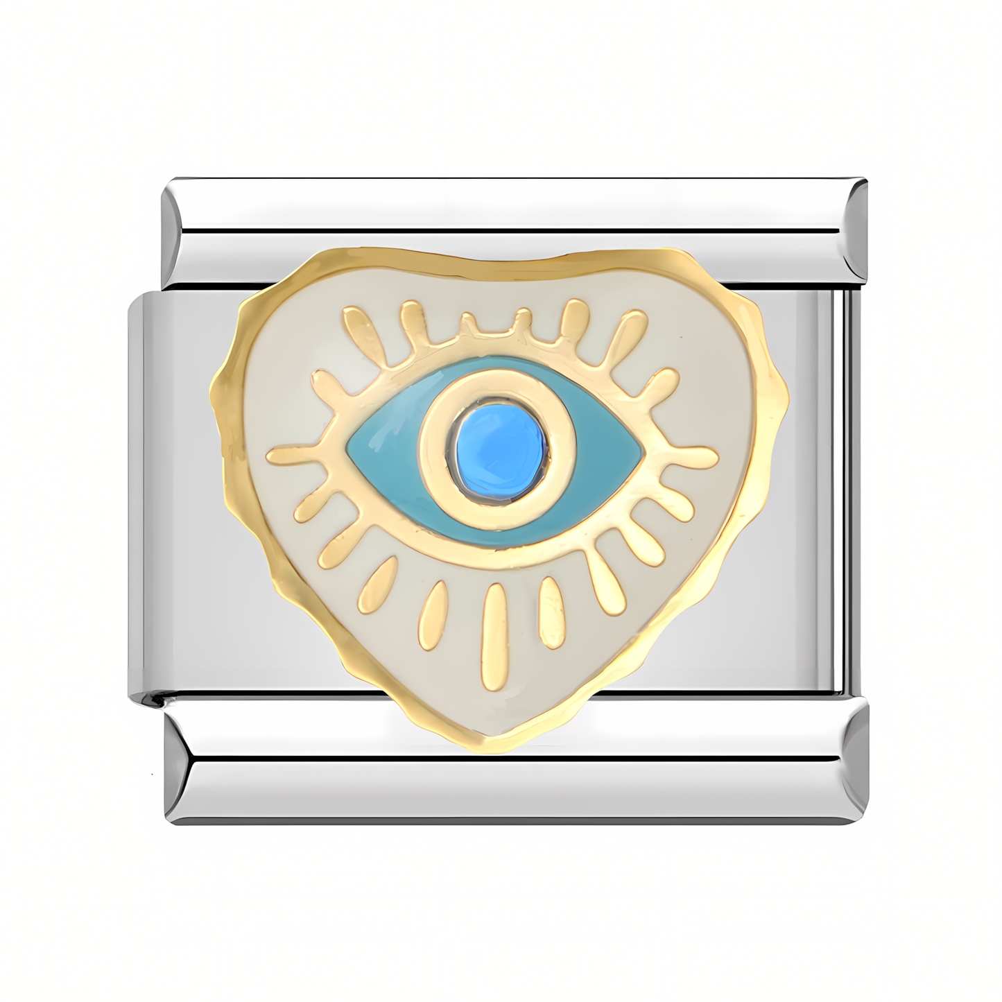 Blue Eye with a Golden Heart
