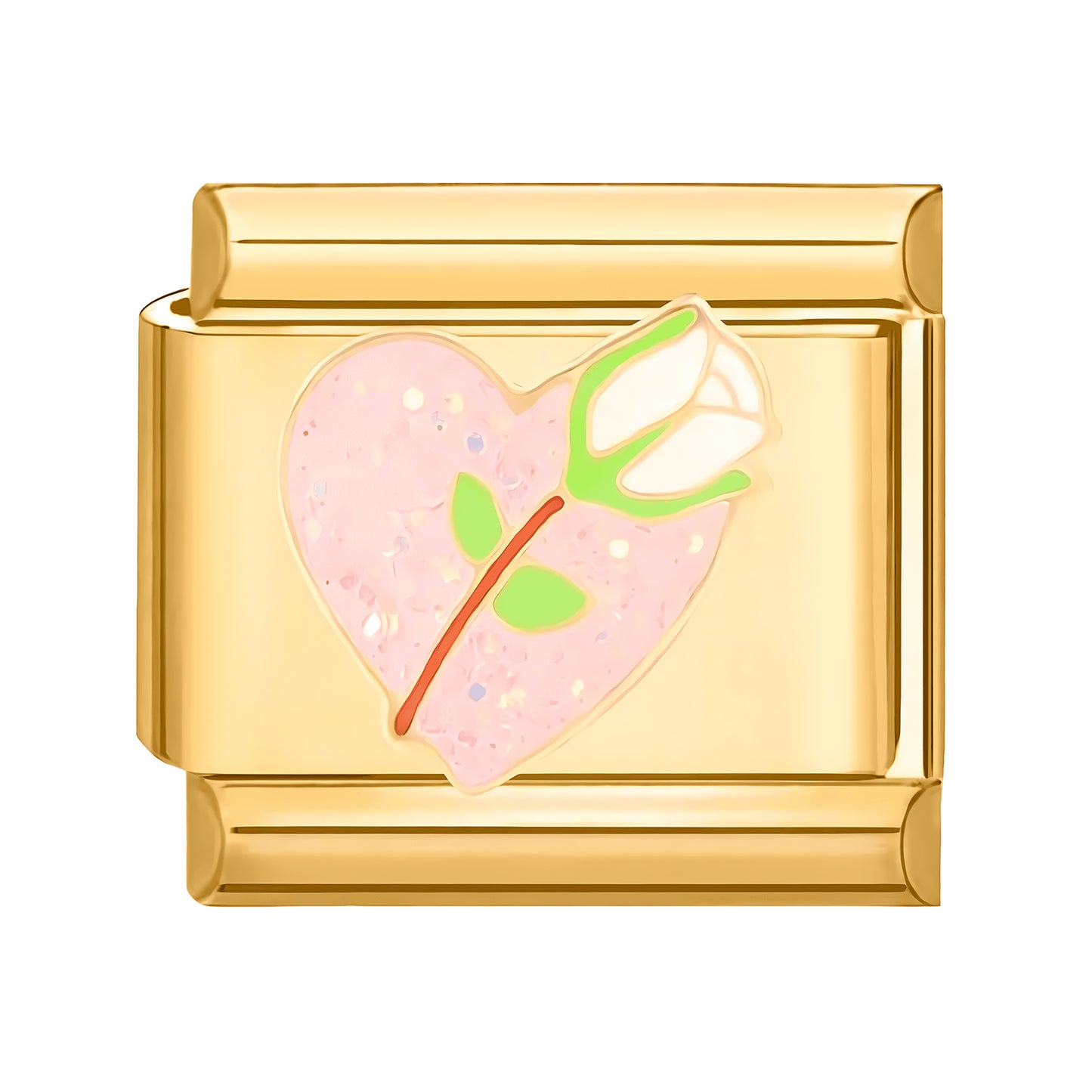 Flower and Heart | Gold